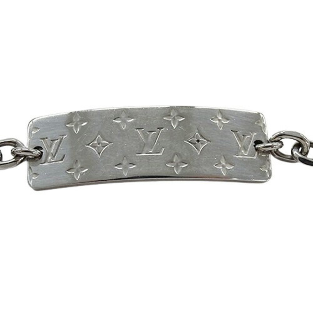 LOUIS VUITTON Bracelet for Men Monogram Bold Silver M00681 LE2242 Plate - Picture 5 of 10